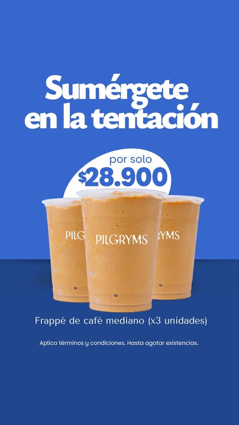 Frappe de café mediano x 3 Unidades