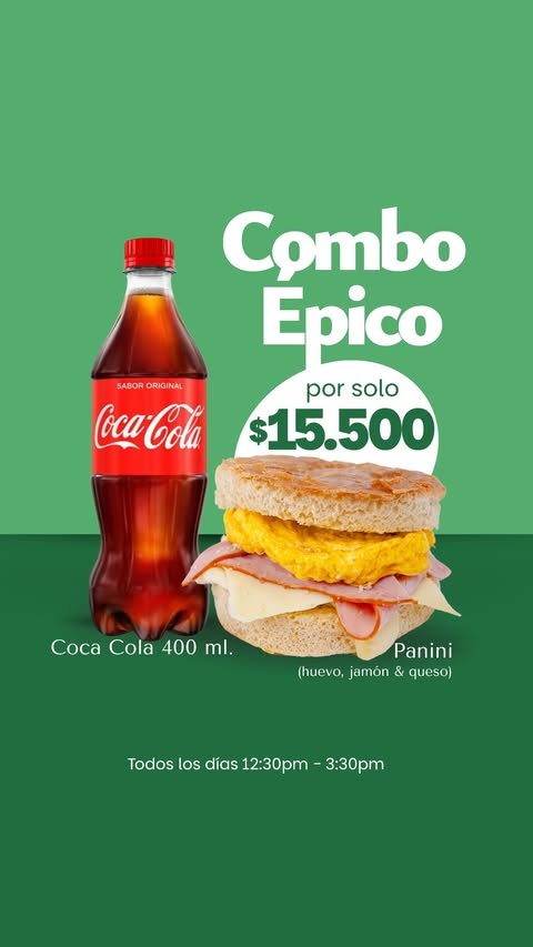 Coca cola 400ml + Panini